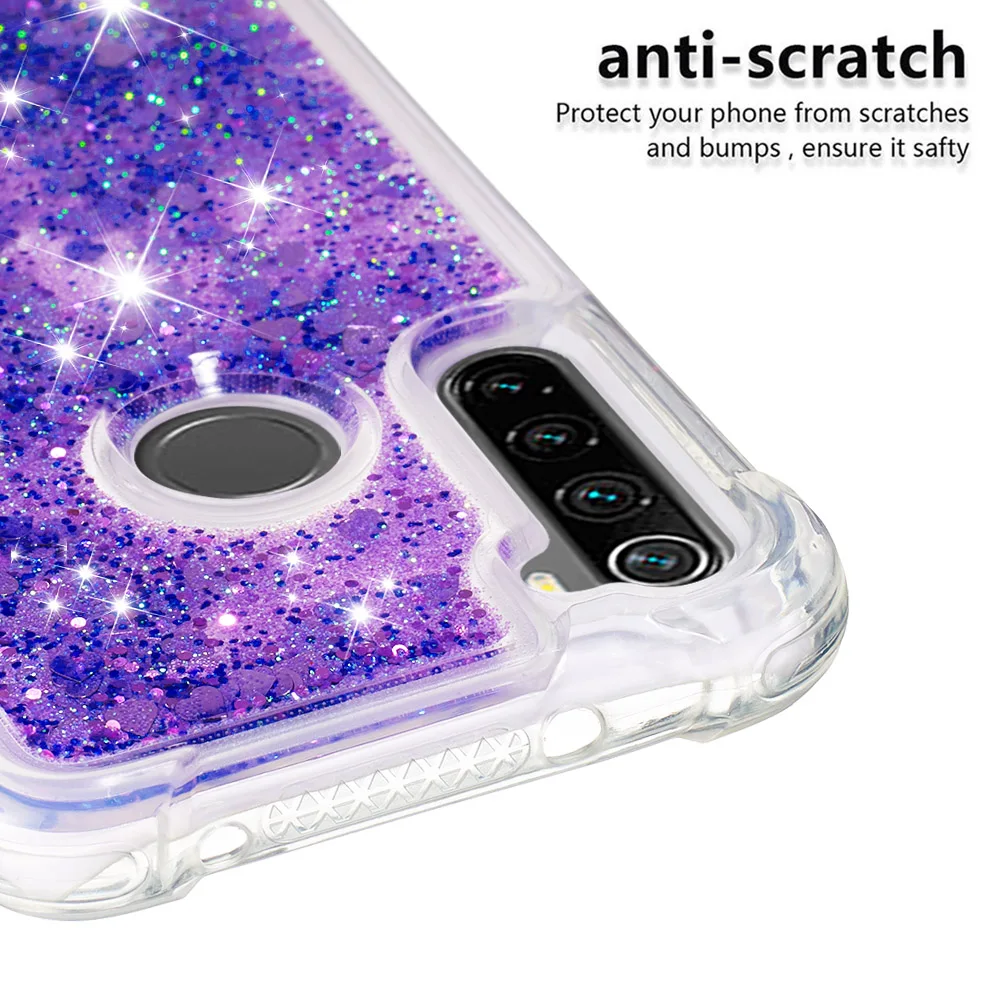 resistance Glitter Case For Xiaomi Redmi Note 4 4X 5A 8 Pro Cover For Redmi K20 4
