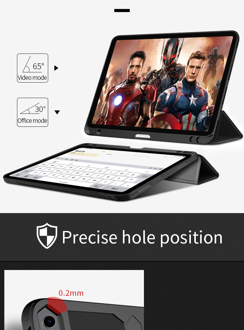Магнитный чехол для iPad Pro 11 чехол для автоматического сна просыпается Смарт PU кожаный чехол для iPad Pro 11