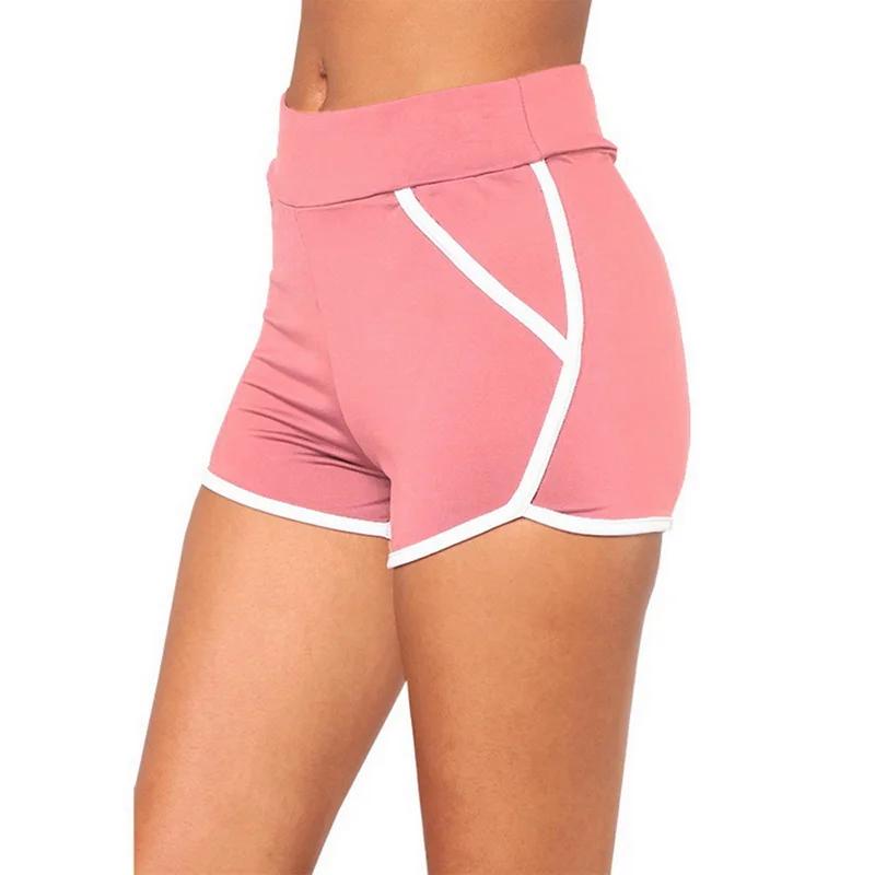 pink Короткие спортивные Femme сексуальные женские беговые шорты для йоги пуш-бедра сексуальные средняя посадка для спортзала фитнес эластичные быстросохнущие шорты для бега - Цвет: pink