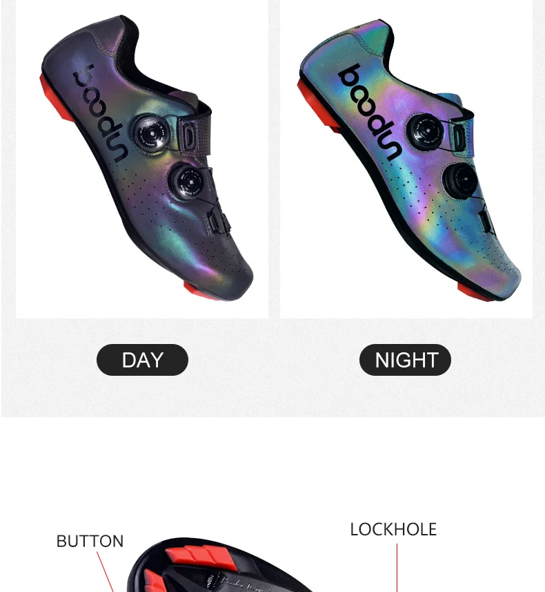 2020 New road cycling shoes professional racing road bike bicycle sneakers dazzle color ultralight breathable self-locking shoes