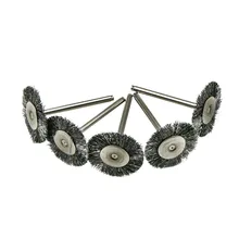 45pcs/SET Flat Wire Brush Steel Rotary Brush Wire Wheel Brush Grinder Rotary Tool