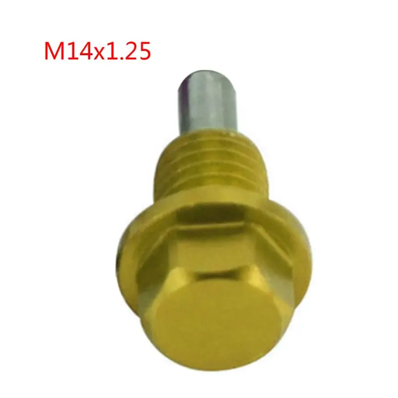 M12x1.5 M12x1.25 M14x1.5 Магнитная дренажная масляная пробка из алюминиевого сплава и