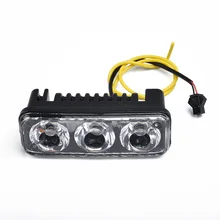 

Turn Signal Daytime Running Lights White+Amber 2Pcs 3-LED Accessories Auto Front Set
