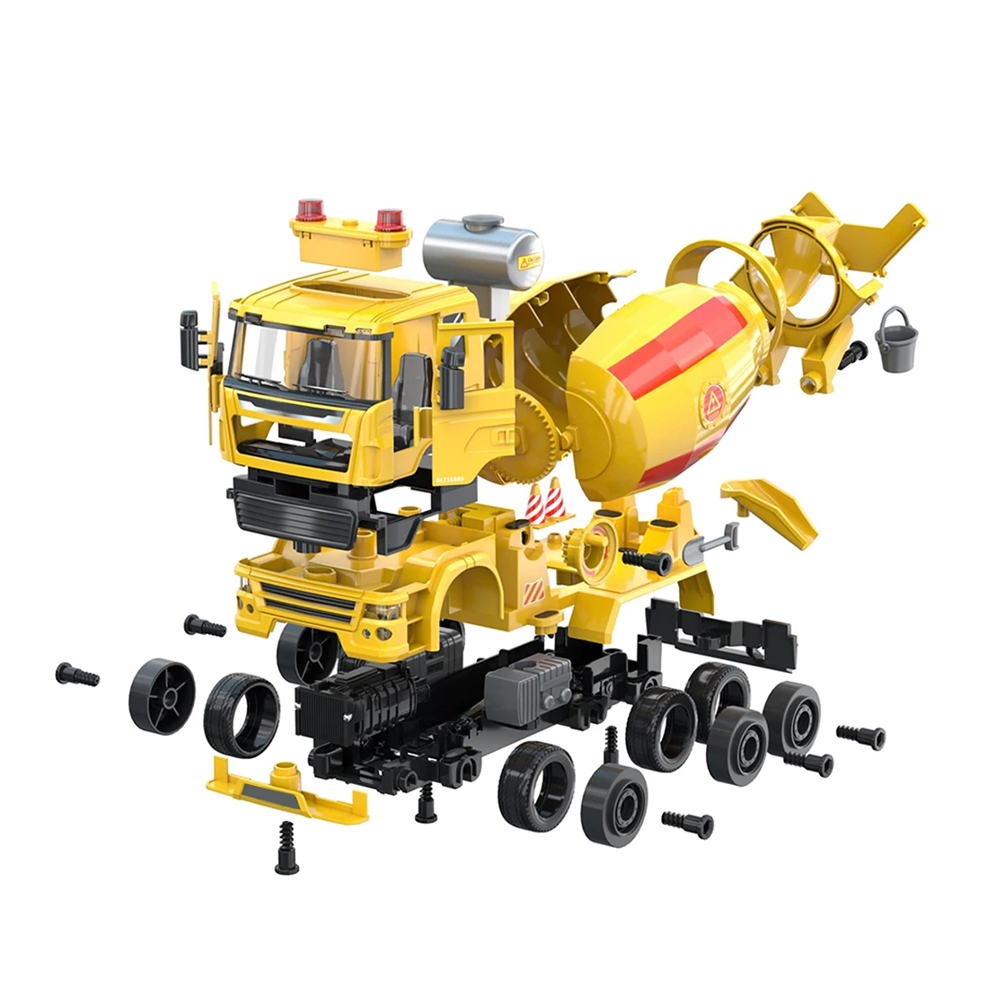 Assembly Ladder Truck Garbage Dump Truck Mixer Crane Toy City Rescue Vehicle Set Model Building boys Christmas Gift