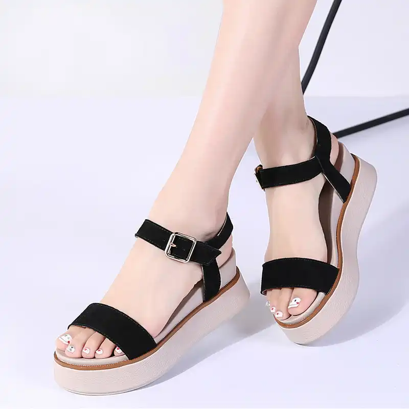 flat platform wedge sandals
