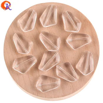 

Cordial Design 18x25mm 250Pcs Acrylic Beads/Hand Made/DIY Making/Earring Findings/Irregular Shape/Clear Bead/Jewelry Accessories