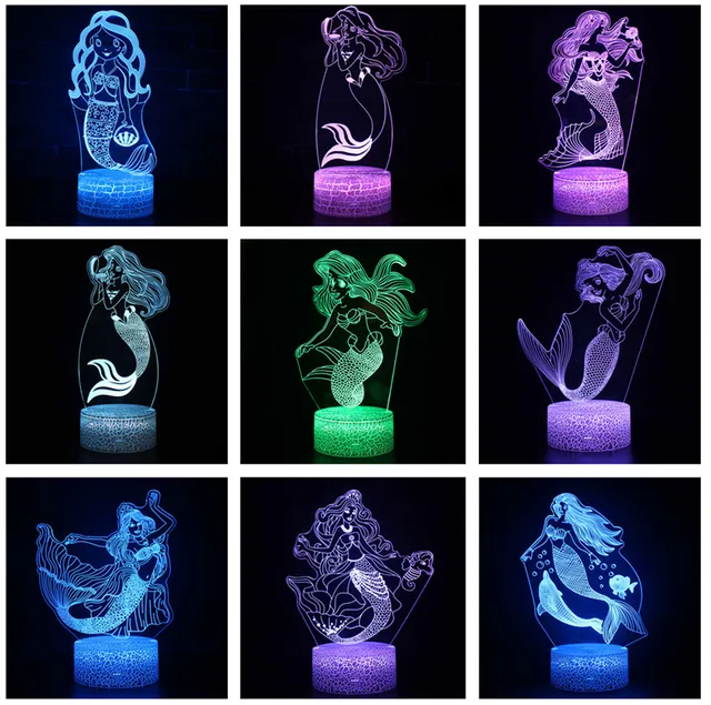 Disney Stitch Night Lamp Cartoon Led Toys Story Night Lights Decor Home  Colorful Lighting Novelty Kids Doll Lampara Bedroom Led - AliExpress