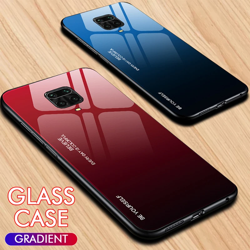 Elegant Gradient Tempered Glass Phone Case - Luxurious Back Cover