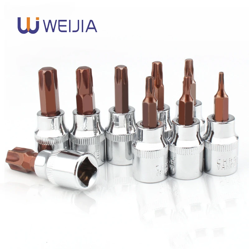 

Torx Bit Hexagon Socket Electric Screwdriver Bit Wrench 3/8 S2 Hexagonal Head Auto Repair Tools High Hardness No Rust