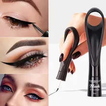 Черная Пряжка для подводки глаз прочная Водостойкая Подводка для глаз жидкий набор комбинация легко носить жидкость Гладкий макияж инструмент TSLM1