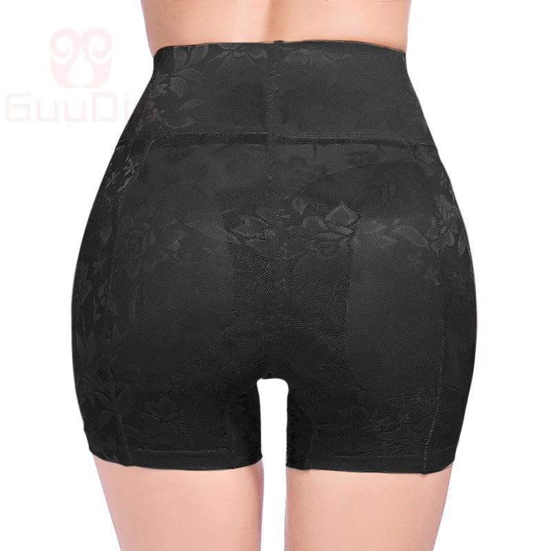 GUUDIA High Waist Trainer Body Shaper Panties Hip Butt Padded Panty Butt Lifter Hip Enhancer Thick Waistband Lace Shapers Women best shapewear for tummy and waist