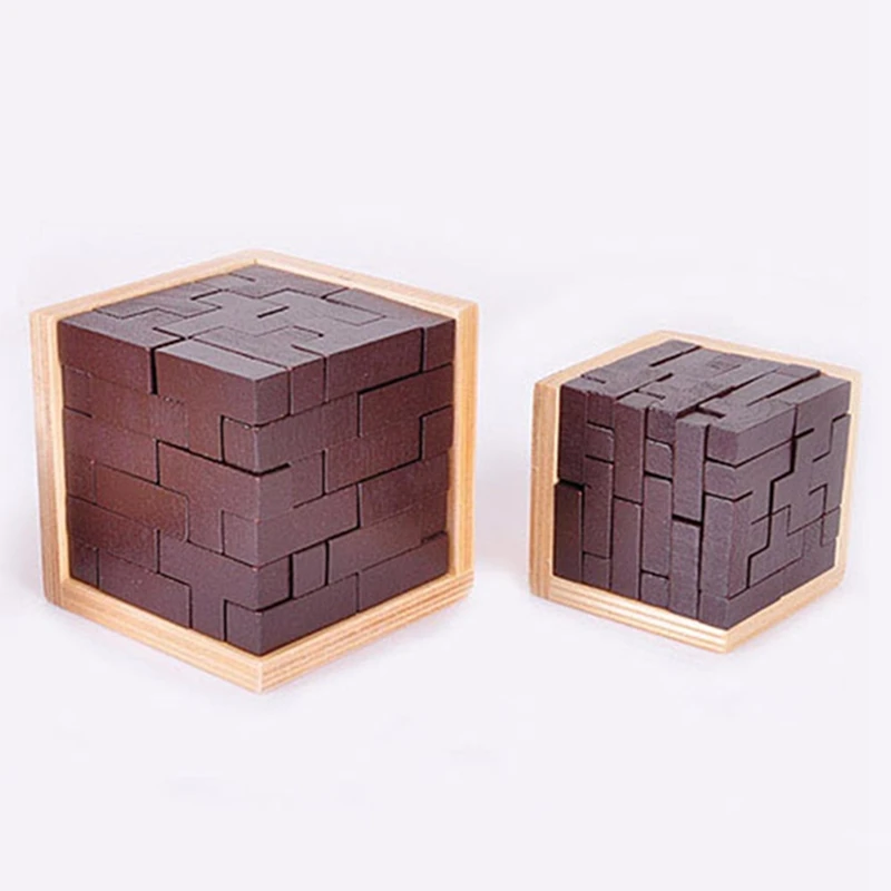 Креативные 3D головоломки Luban соединяющиеся деревянные игрушки Взрослые Игрушки для раннего обучения деревянные головоломки детская головоломка