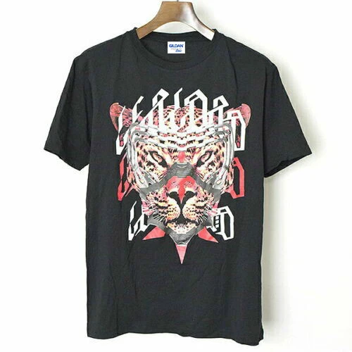

Marcelo Burlon 19Ss Nestor Graphic Print T-Shirt Men'S Black Streetwear Unisex Size S-3Xl