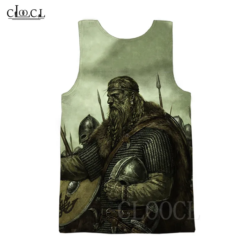 Новая популярная майка Viking Tattoo Gym Tanktop с 3D принтом для бодибилдинга, майка без рукавов для мужчин и женщин, одежда для фитнеса