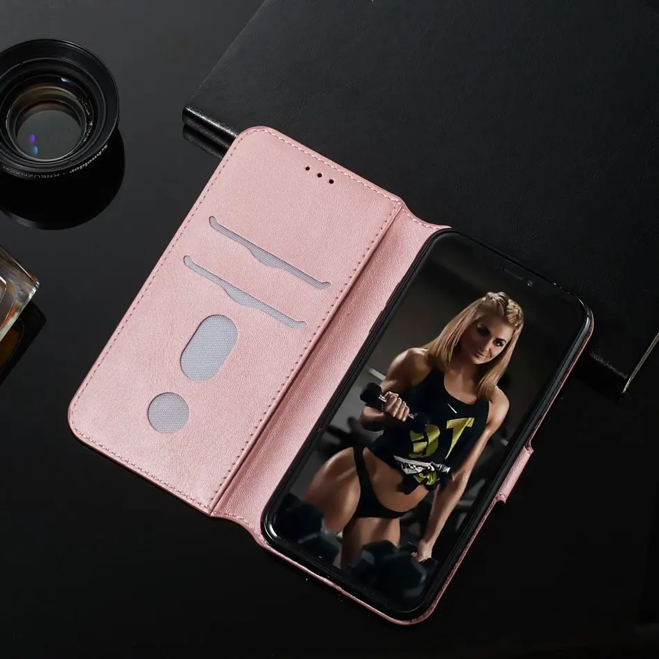 Роскошный чехол-книжка для Motorola Moto E6 E5 G8 G6 G7 Plus Z4 Play One Action Macro Ретро Простой однотонный Чехол-кошелек с подставкой E27D
