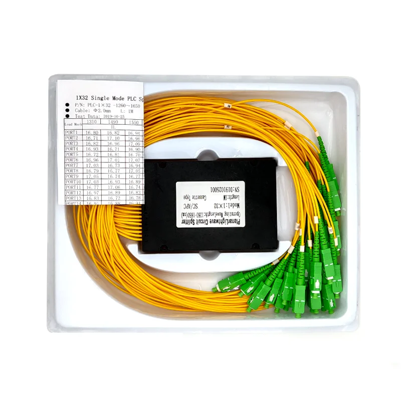 SC/APC 1x32 PLC сплиттер коробка FTTH Волоконно-Оптический ABS Тип