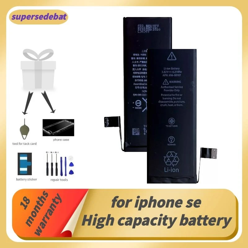 

Supersedebat for Apple Iphone Se Battery for Iphone Se Accumulator Electric Battery By for IPhone 5se Mobile Phone Battery Aku
