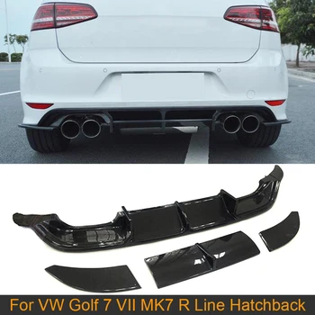 

Carbon Fiber / FRP Rear Bumper Diffuser Lip For Volkswagen VW GOLF 7 VII MK7 R Line Hatchback 14-17 Car Rear Diffuser Lip 4PCS