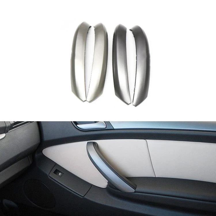 

New Car Inner Handle Interior Door Panel Pull Trim Cover Beige Black left Right For BMW X5 E53 1999-2006 Auto Accessories