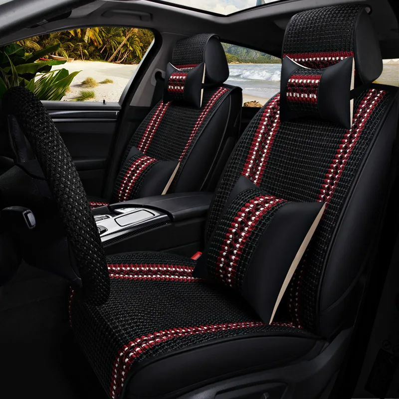 

New Style Fully Viscose Automobile Seat Cushion Four Seasons General Car Seat Cover Manufacturers Direct Selling a Generation of