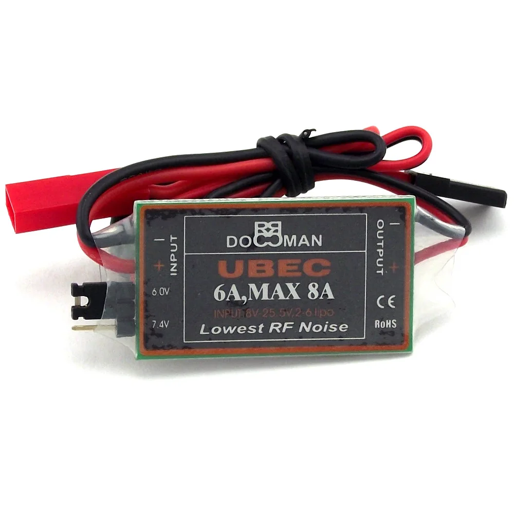 6V/7.4V Switchable Regulated Power Supply 6A Switching Power Supply External 6A High Voltage UBEC