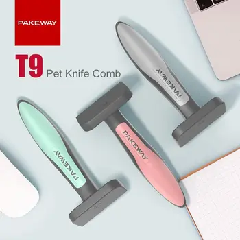 

Pet Comb Self Cleaning Brush Combs Dog Hair Remover Cat Brush Grooming Tools Pet Trimmer Combs for Cat Pet Comb for Short Hair