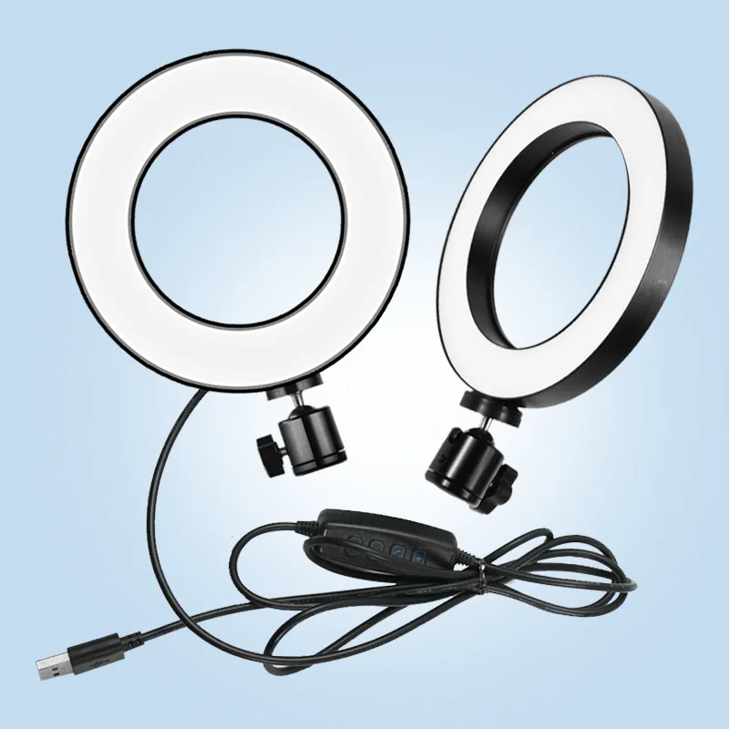 Съемка с регулируемой яркостью светодиодный Selfie Ring Light Youtube Video Live Photo Studio Light