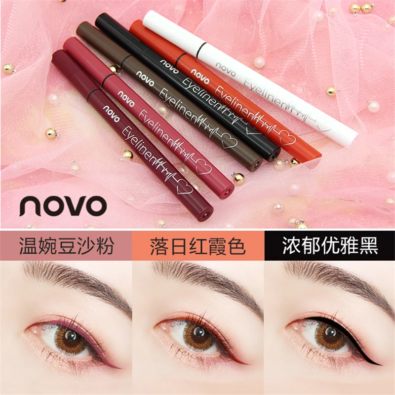 NOVO Cosmetics 6 Color Liquid Eyeliner Pencil Eye Makeup Long Lasting Waterproof Colorful Eye Liner Pen NOVO Cosmetics 6 Color Liquid Eyeliner Pencil Eye Makeup Long Lasting Waterproof Colorful Eye Liner Pen