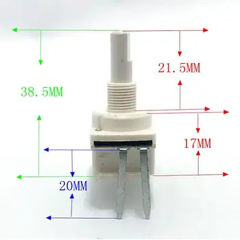 

2pcs/lot HT with power switch single B300K with switch potentiometer push type P16P25-5D1