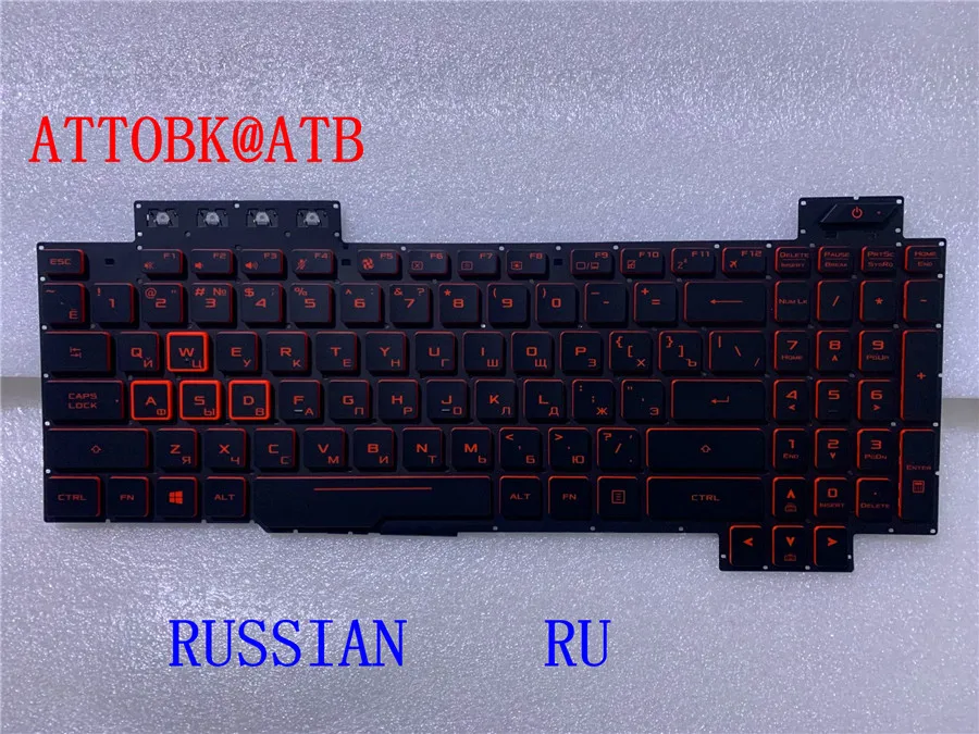 Espanhol Latin Árabe Eua Teclado Portátil para Asus Tuf Gaming Fx504 Fx504ge Fx504gd Fx80 Fx86s Fx705 Fz80 Zx80g Fx86fe Backlight - Imagem 4