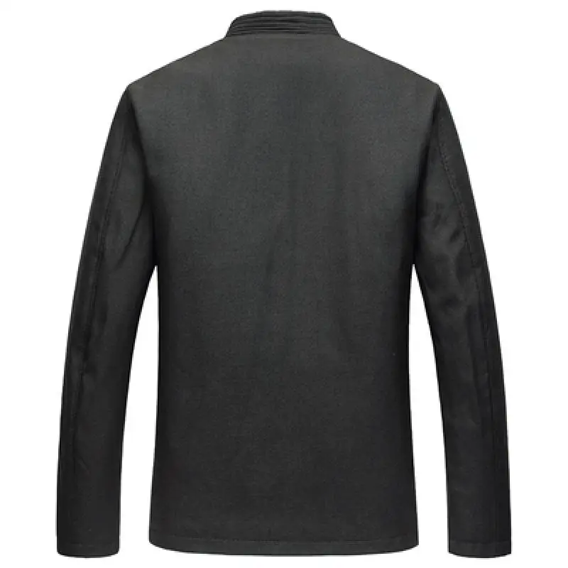 Dragon Jacket Men Chinese Dragon Shirt Mens Chinese Jackets Wing Chun Clothing Mandarin Collar Suit Man Coat Thick Winter