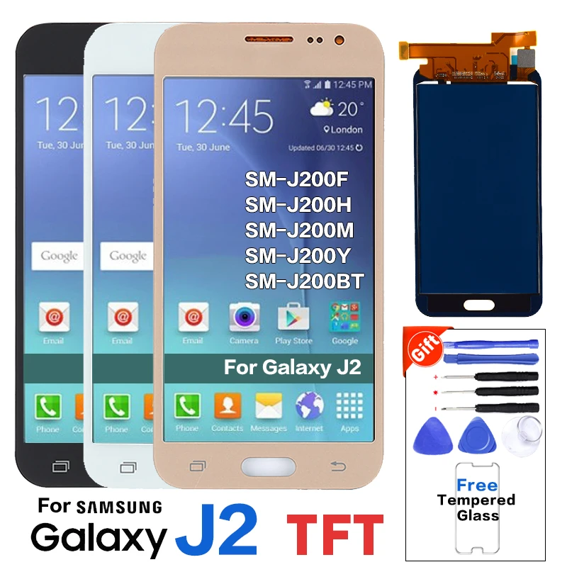 Для Samsung galaxy J2 2015 J200 J200F J200Y J200H ЖК дисплей сенсорный экран дигитайзер с
