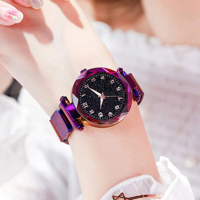 Luxury Luminous Women Watches Starry Sky Magnetic Female Wristwatch Waterproof Rhinestone Clock relogio feminino montre femme 4