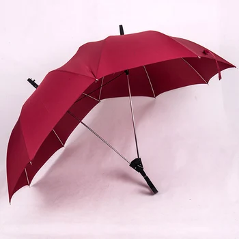 

New automatic double sun umbrellas double pole long handle creative double couple ladies double golf business gift umbrella sale
