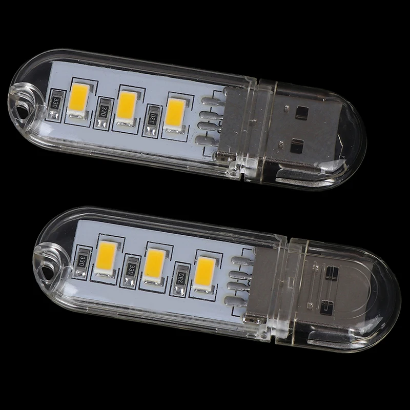 2 шт мини USB светодиодный лампы для чтения кемпинга Лампа для ПК компьютер-лэптоп ночник