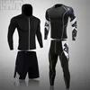 Conjuntos de ropa interior térmica para hombre, ropa deportiva de compresión, medias largas, gimnasio, Fitness, conjunto de medias de baloncesto de secado rápido ► Foto 2/6