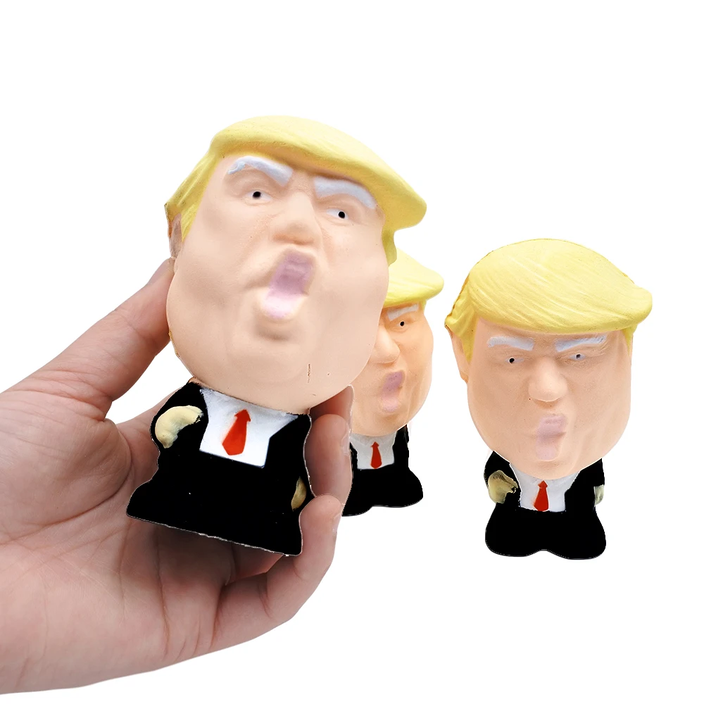 Дональд Трамп мягкие медленно растущие сжимаемые игрушки новинка снятие стресса забавная мягкая антистрессовая игрушка Трамп подарки для детей