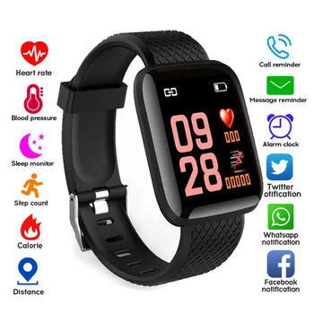 

Smart Watches IP67 Waterproof Blood Pressure Heart Rate Monitor Watch Sport Smartwatch For Android IOS Apple Phone Men Women Kid
