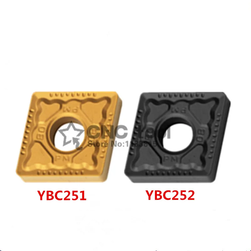 

CNMG120404 CNMG120408 CNMG120412 PM YBC251 YBC252 10pcs Zcc.ct Carbide insert Processing: steel