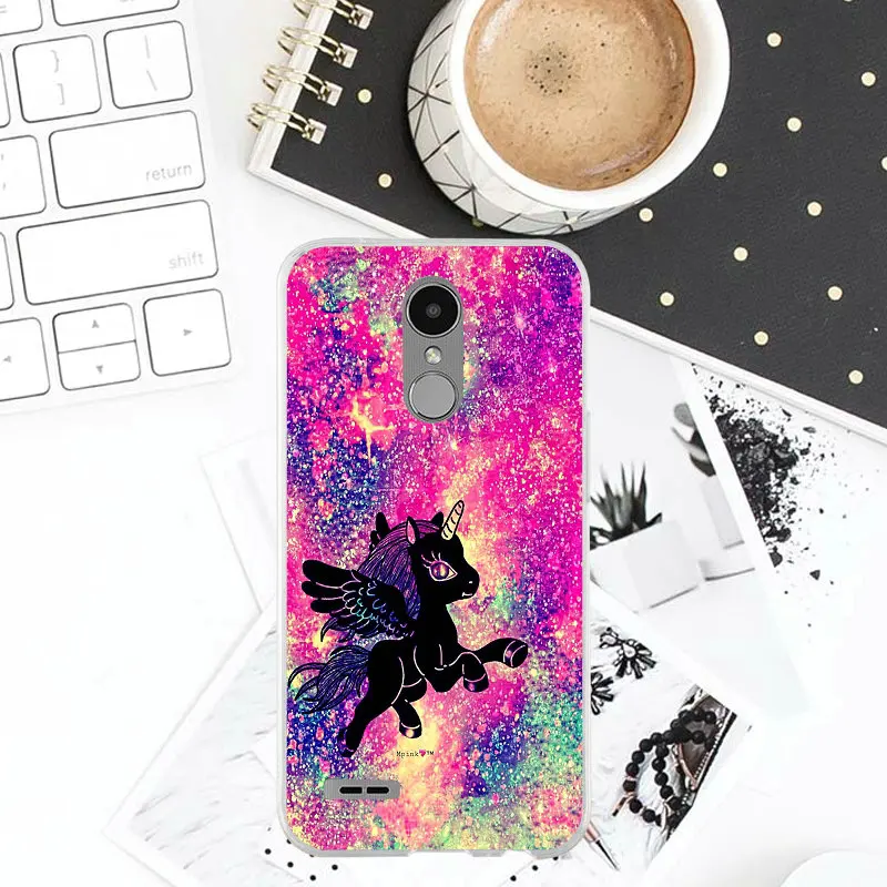 С блестками и надписью «Unicorns мягкие Аксессуары для мобильных телефонов LG V10 V20 V30 G2 G3 мини G4 стилус G5 G6 G7 K4 K7 K8 K10 - Цвет: pattern 3