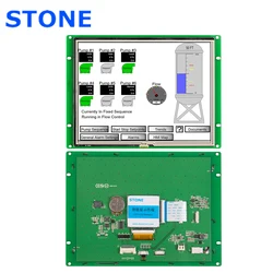Tela lcd uart de 8.0 polegadas com driver + controle + programa para equipamento de controle por toque