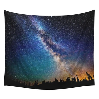 

Starry Sky Series Printed Wall Hanging Tapestry Polyester Blanket Art Wall Carpet Home Decorative Tapestry