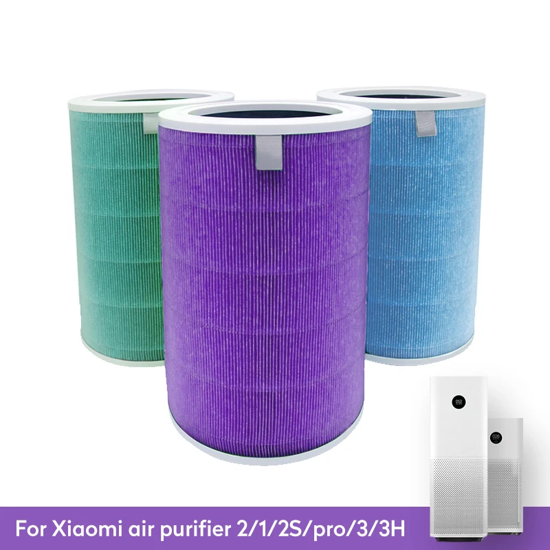 Filtro de aire para purificador de aire Xiaomi Mi 1/2/2S/3/3H Pro, purificador de aire, reemplazo de HEPA de carbono, antibacterias, formaldehído