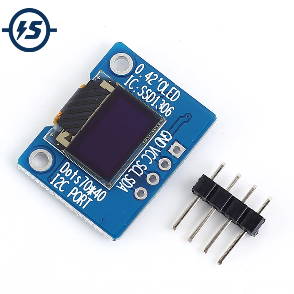 2er-Set 0,42 Zoll OLED Display Modul – 72x40 Pixel, IIC/SPI, Weiß, 3,3V, Für Arduino, Raspberry Pi & Bastelprojekte