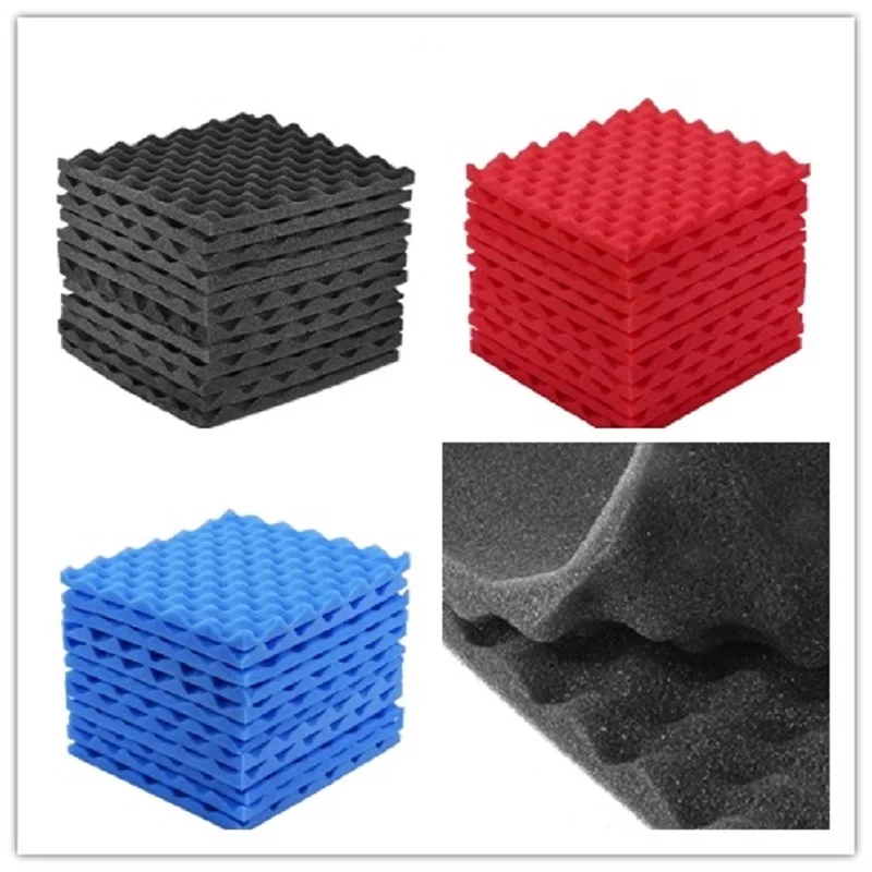 10/20/30pcs Panels Sound Insulation Foam Acoustic Studio Foams Soundproofing Treatment Room Absorption Tile 30X30CM | Обустройство