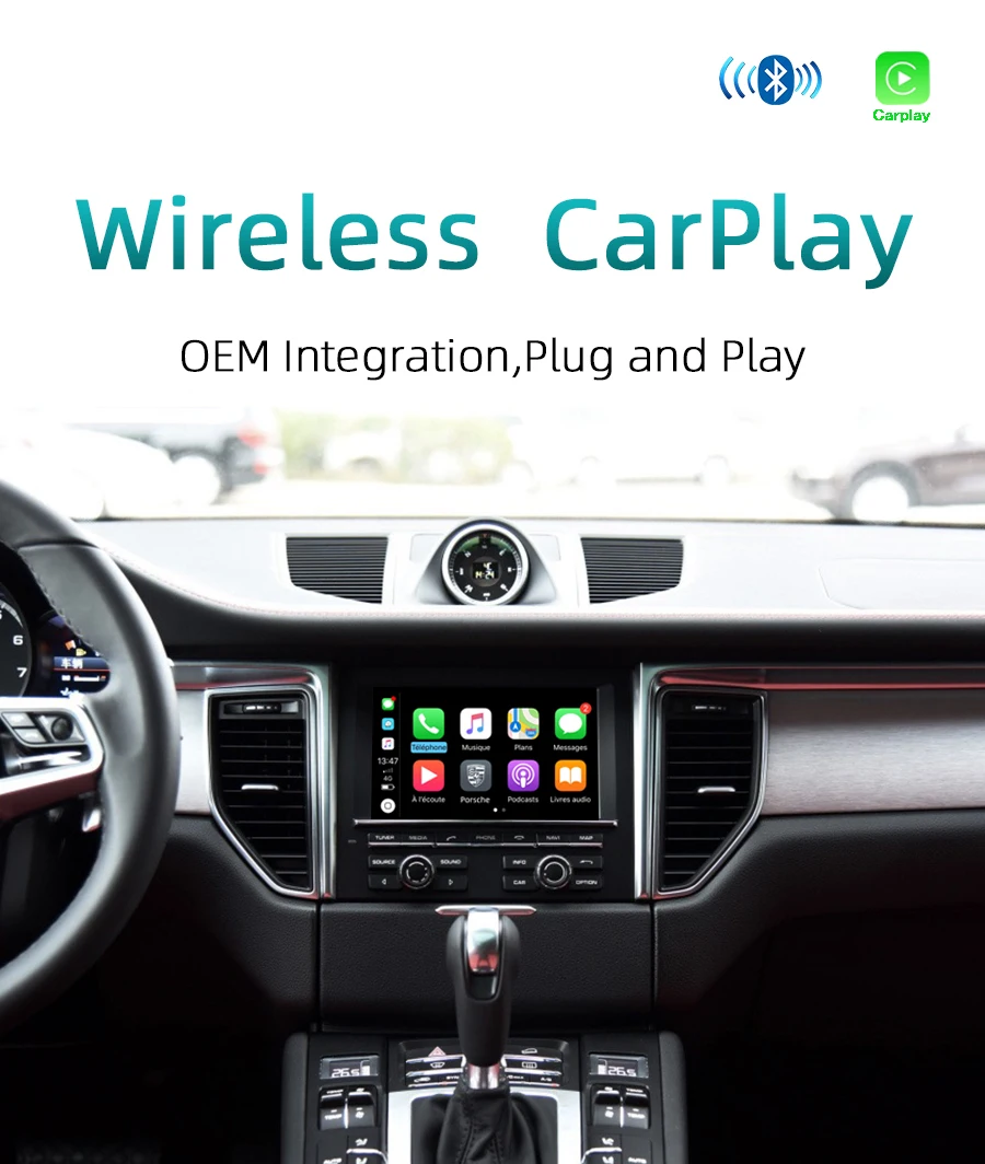 Sinairyu OEM беспроводной Apple CarPlay для Porsche PCM 3,1 Android Авто Cayenne Macan Cayman Panamera Boxster 718 991 911 Car play