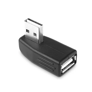 

USB 2.0 A type Adapter Converter Male to Female Extension Adapter Left & Right Angled 90 Degree Reversible Design 10pcs/lot