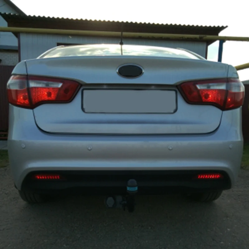 2х отражатель заднего бампера для Kia Rio K2 Sedan 2011 2012- парковочный стоп-светильник задний светодиодный Предупреждение льные фары, аксессуары для автомобиля