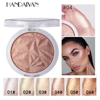 

6 Colors Highlighter Makeup Facial Bronzers Eye Shadow Palette Glow Face Contour Shimmer Powder Illuminator Highlight Cosmetic