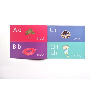 

Children's Spanish Early Learning Alphanumeric Pocket Book Story Picture Book Puzzle Enlightenment Book Parent-Child Interaction